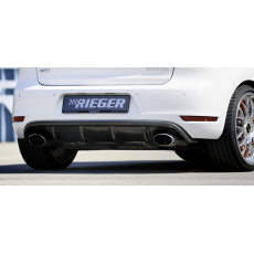 Rieger vložka zadního nárazníku pro Volkswagen Golf 6 GTD, GTI 3-dvéř., 5-dvéř., kabriolet, plast ABS s povrchovou úpravou Carbon-Look