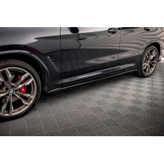 Maxton Design difuzory pod boční prahy pro BMW X3 G01, černý lesklý plast ABS, M40d Maxton Design difuzory pod boční prahy pro BMW X3 G01, černý lesklý plast ABS, M40d