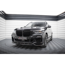Maxton Design spoiler pod přední nárazník ver.2 pro BMW X5 G05, černý lesklý plast ABS, M-pack Maxton Design spoiler pod přední nárazník ver.2 pro BMW X5 G05, černý lesklý plast ABS, M-pack