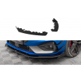 Maxton Design rohové spoilery pod přední nárazník pro Ford Focus ST Mk4, černý lesklý plast ABS
