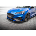 Maxton Design rohové spoilery pod přední nárazník pro Ford Focus ST Mk4, černý lesklý plast ABS