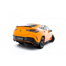 Maxton Design spoiler pod zadní nárazník s žebrováním v.2 pro Mercedes GLE Coupe C167, Coupe C167 Facelift, černý lesklý plast ABS