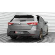 Maxton Design prodloužení spoileru ver.2 pro Seat Leon Cupra Mk3 Facelift, černý lesklý plast ABS, Sportstourer