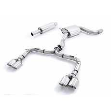 Milltek Sport výfukový systém cat-back Golf Mk7 R-style bez rezonátoru (hlasitější) pro Volkswagen Golf MK7 GTi (vč. GTi Performance Pack, Clubsport/Clubsport S) 2013-2016, typ koncovek: oválné leštěné