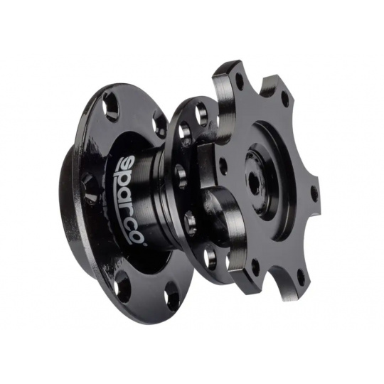 Sparco Quick Release odpojovač volantu - černý - 6x70mm