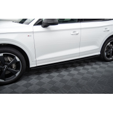 Maxton Design difuzory pod boční prahy pro Audi Q5 Mk2 S-Line, černý lesklý plast ABS Maxton Design difuzory pod boční prahy pro Audi Q5 Mk2 S-Line, černý lesklý plast ABS
