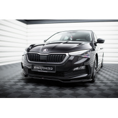 Maxton Design spoiler pod přední nárazník ver.2 pro Škoda Scala, černý lesklý plast ABS Maxton Design spoiler pod přední nárazník ver.2 pro Škoda Scala, černý lesklý plast ABS