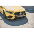 Maxton Design spoiler pod přední nárazník ver.2 pro Mercedes třída A W177 45 AMG, černý lesklý plast ABS
