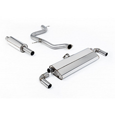 Milltek Sport homologovaný výfuk cat-back s rezonátorem pro Volkswagen Golf MK7.5 GTi (s Performance Pack, bez OPF/GPF) 2017-2018, typ koncovek: GT-100 titanové