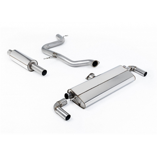 Milltek Sport homologovaný výfuk cat-back s rezonátorem pro Volkswagen Golf MK7.5 GTi (s Performance Pack, bez OPF/GPF) 2017-2018, typ koncovek: GT-100 titanové Milltek Sport homologovaný výfuk cat-back s rezonátorem pro Volkswagen Golf MK7.5 GTi (s Performance Pack, bez OPF/GPF) 2017-2018, typ koncovek: GT-100 titanové