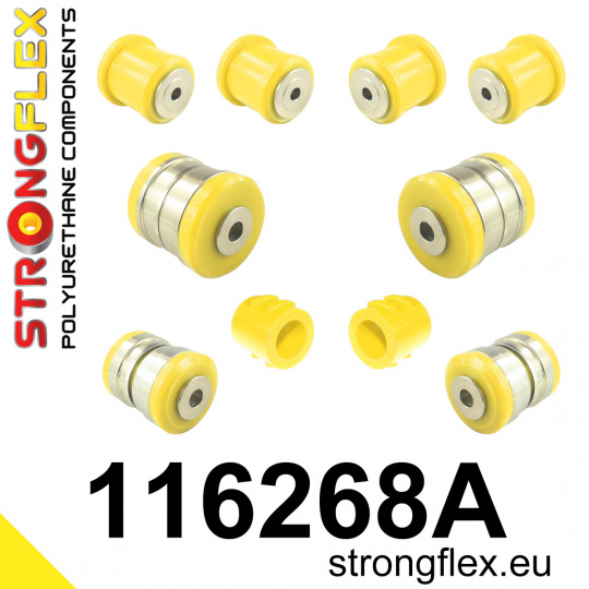 116268A: Strongflex Sada silentbloků předního zavěšení varianta SPORT