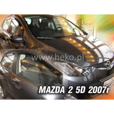 HEKO ofuky oken Mazda 2 II (2007-2009) přední + zadní
