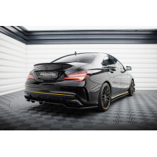 Maxton Design spoiler pod zadní nárazník s žebrováním pro Mercedes CLA C 117 Facelift 45 AMG, černý lesklý plast ABS Maxton Design spoiler pod zadní nárazník s žebrováním pro Mercedes CLA C 117 Facelift 45 AMG, černý lesklý plast ABS