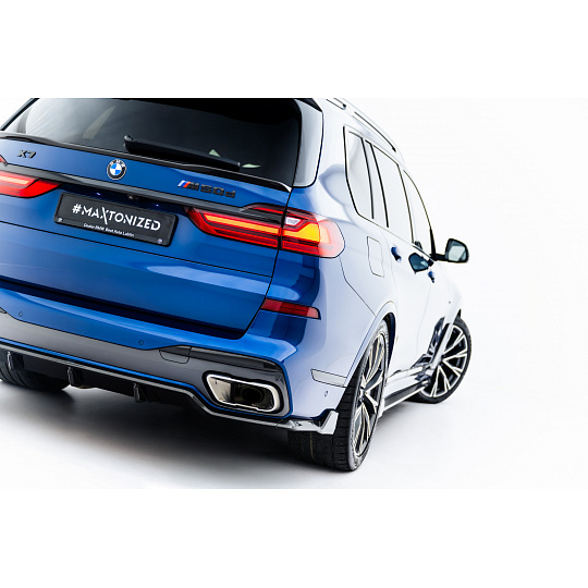 Maxton Design difuzor zadního nárazníku pro BMW X7 G07 Facelift M-Pack, G07 M-Pack, materiál pravý karbon