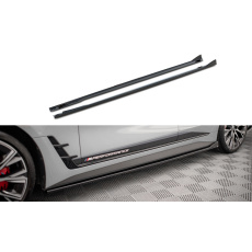 Maxton Design difuzory pod boční prahy ver.2 pro BMW řada 4 G26 M-Pack, Carbon-Look