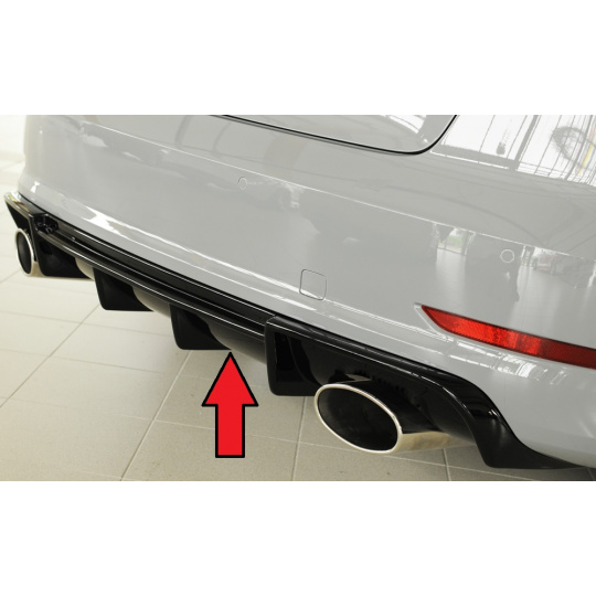 Rieger vložka zadního nárazníku pro Audi A3 S3 8V 3-dvéř. (convertible 8V7), 5-dvéř. (sedan 8VS) před faceliftem, plast ABS lakovaný do černé lesklé barvy Rieger vložka zadního nárazníku pro Audi A3 S3 8V 3-dvéř. (convertible 8V7), 5-dvéř. (sedan 8VS) před faceliftem, plast ABS lakovaný do černé lesklé barvy