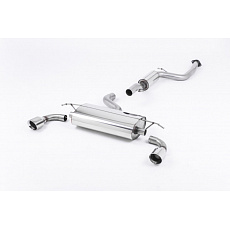 Milltek Sport výfukový systém cat-back s rezonátorem (tišší) pro Ford Focus Mk2 ST 225 2005-2010, GT-100 leštěné koncovky