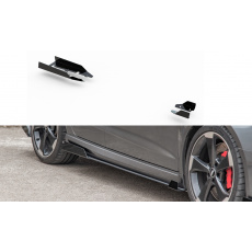 Maxton Design křidélka bočních difuzorů pro Audi RS3 8V, černý lesklý plast ABS