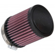 K&N univerzální kulatý filtr se vstupem 64 mm a výškou 102 mm, gumový vrchlík