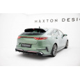 Maxton Design spoiler pod zadní nárazník s žebrováním pro Kia Proceed Mk1 Facelift GT, černý lesklý plast ABS, GT-Line
