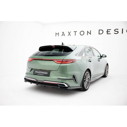 Maxton Design spoiler pod zadní nárazník s žebrováním pro Kia Proceed Mk1 Facelift GT, černý lesklý plast ABS, GT-Line Maxton Design spoiler pod zadní nárazník s žebrováním pro Kia Proceed Mk1 Facelift GT, černý lesklý plast ABS, GT-Line