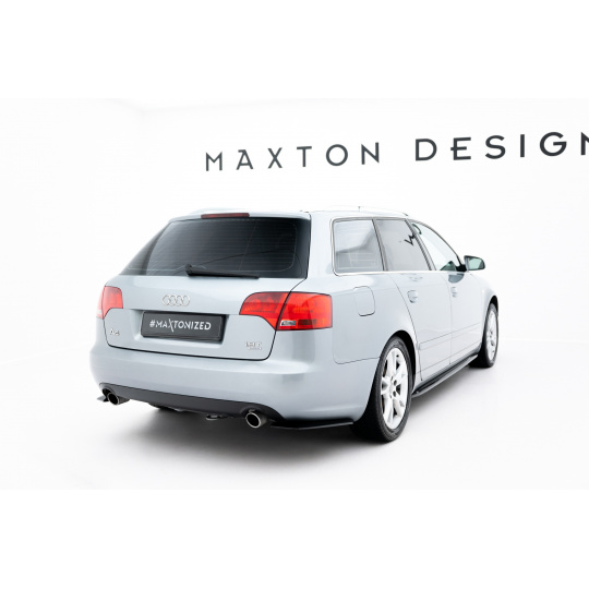 Maxton Design boční difuzory pod zadní nárazník pro Audi A4 B7, černý lesklý plast ABS