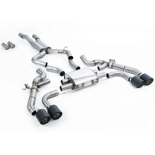 Milltek Sport koncový díl výfuku pro BMW X3 X3M / X3M Comp (G01) 3.0 (ROW/North American S58 - pouze Facelift) (2022-) 2022-2024, Jet-115 karbonové koncovky