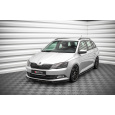 Maxton Design spoiler pod přední nárazník ver.2 pro Škoda Fabia Mk3, černý lesklý plast ABS