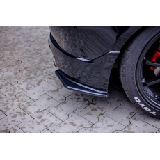 Maxton Design boční difuzory pod zadní nárazník pro Honda Civic Mk7 Type-S/R, černý lesklý plast ABS