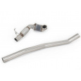 Milltek Sport downpipe a Hi-Flow sportovní katalyzátor V2 Large Bore Downpipe with 200CPSI Race Cat (104mm to 80mm) pro Volkswagen Golf MK7 R 2.0 TSI 300PS (80mm Race System Options) 2014-2016, pouze pro Milltek Sport 80mm Cat Back