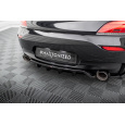 Maxton Design středový spoiler pod zadní nárazník s žebrováním pro BMW Z4 E89 Facelift, černý lesklý plast ABS, M-pack
