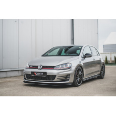Maxton Design "Racing durability" spoiler pod přední nárazník pro Volkswagen Golf GTI Mk7, plast ABS bez povrchové úpravy, s červenou linkou Maxton Design "Racing durability" spoiler pod přední nárazník pro Volkswagen Golf GTI Mk7, plast ABS bez povrchové úpravy, s červenou linkou