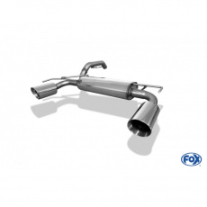 Fox Sportauspuff koncový tlumič výfuku s koncovkou 1x100 Typ 25 na obou stranách pro Opel Adam 2014- s motorem 1.4