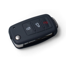 Ochranná krytka na klíč pro VW, Seat, Škoda (starší generace) s vystřelovacím klíčem, černá