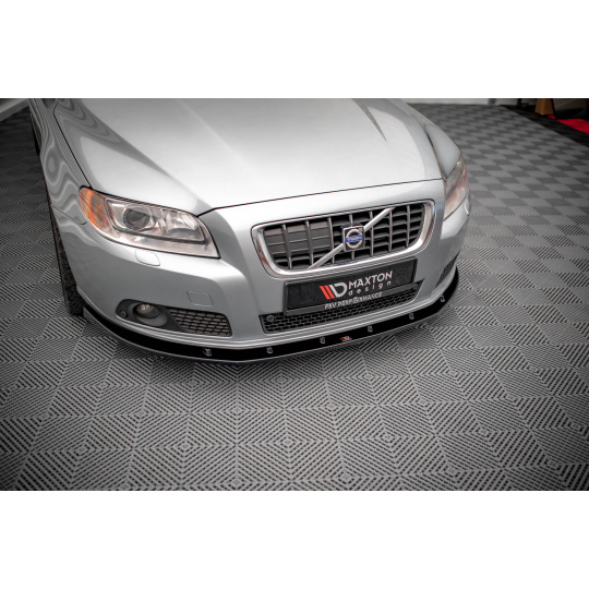 Maxton Design spoiler pod přední nárazník pro Volvo V70 Mk3, černý lesklý plast ABS