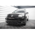 Maxton Design spoiler pod přední nárazník pro Volkswagen Touareg Mk2, černý lesklý plast ABS
