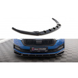 Maxton Design spoiler pod přední nárazník ver.1 pro Škoda Octavia Mk4, carbon-Look, Sportline