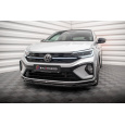 Maxton Design spoiler pod přední nárazník pro Volkswagen Taigo Mk1 R-Line, černý lesklý plast ABS