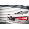 Maxton Design prodloužení spoileru pro Audi A6 C8, černý lesklý plast ABS