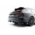 Maxton Design spoiler pod zadní nárazník s žebrováním v.2 pro Audi A6 C9, černý lesklý plast ABS, Avant Diesel S-Line, Sedan Diesel S-Line