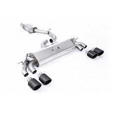 Milltek Sport homologovaný výfuk cat-back GPF Back - s rezonátorem pro Audi S3 2.0 TFSI quattro 3-dvéř. 8V.2 (s GPF) 2019-2020, dvojité, kulaté, typ koncovek: JET-100 karbonové