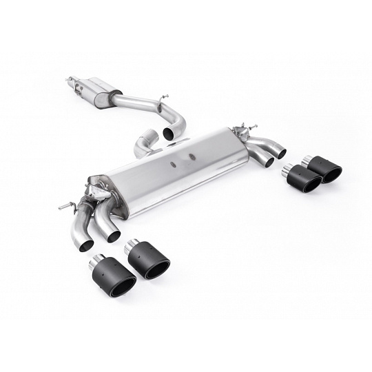 Milltek Sport homologovaný výfuk cat-back GPF Back - s rezonátorem pro Audi S3 2.0 TFSI quattro 3-dvéř. 8V.2 (s GPF) 2019-2020, dvojité, kulaté, typ koncovek: JET-100 karbonové Milltek Sport homologovaný výfuk cat-back GPF Back - s rezonátorem pro Audi S3 2.0 TFSI quattro 3-dvéř. 8V.2 (s GPF) 2019-2020, dvojité, kulaté, typ koncovek: JET-100 karbonové