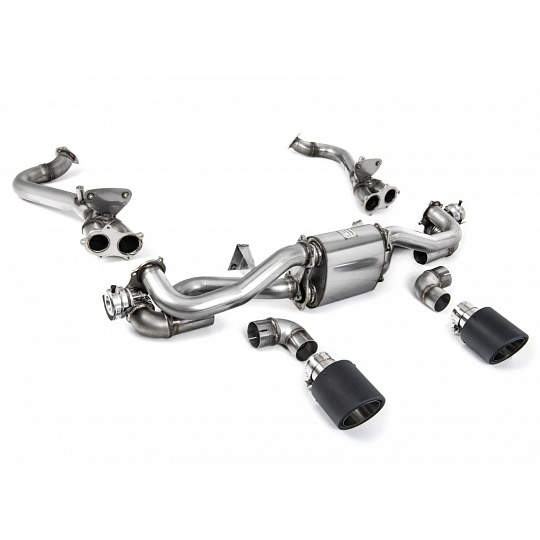 Milltek Sport náhrada GPF/OPF pro Porsche Cayman 718 GT4 4.0 (s OPF/GPF - vyrobeno od února 2020) 2020-2024, typ koncovek: JET-115 karbonové