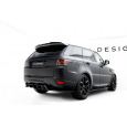 Maxton Design spoiler pod zadní nárazník s žebrováním pro Land rover Range Rover Sport Mk2, černý lesklý plast ABS
