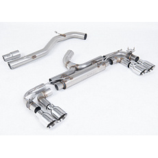 Milltek Sport výfukový systém cat-back 80mm Race System (bez rezonátoru - nejhlasitější) pro Volkswagen Golf MK7 R 2.0 TSI 300PS (80mm Race System Options) 2014-2016, typ koncovek: GT-100 leštěné