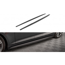Maxton Design "Street Pro" difuzory pod boční prahy pro Audi A5 F5, plast ABS bez povrchové úpravy, s červenou linkou, S-Line Sportback Maxton Design "Street Pro" difuzory pod boční prahy pro Audi A5 F5, plast ABS bez povrchové úpravy, s červenou linkou, S-Line Sportback