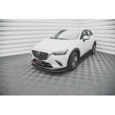 Maxton Design spoiler pod přední nárazník ver.2 pro Mazda Cx-3 MK1, černý lesklý plast ABS