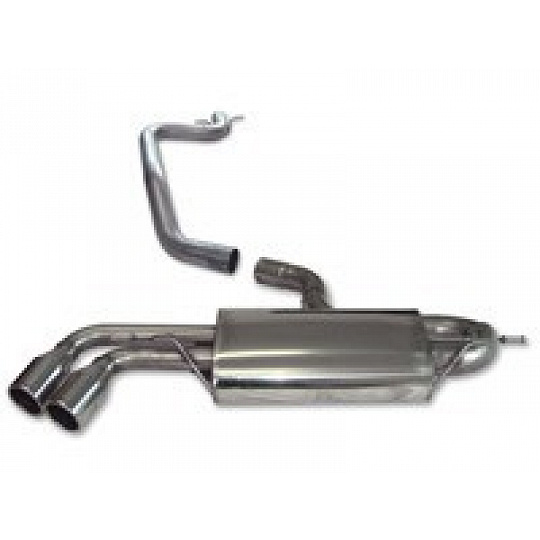 Milltek Sport výfukový systém cat-back dvojité konvocky - použití standartního nárazníku pro Audi TT Mk2 2.0 TFSi 2WD 2006-2011