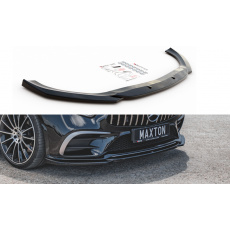 Maxton Design spoiler pod přední nárazník ver.1 pro Mercedes CLS C 257/AMG-Line, černý lesklý plast ABS