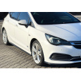 Maxton Design difuzory pod boční prahy pro Opel Astra K (Mk5), černý lesklý plast ABS